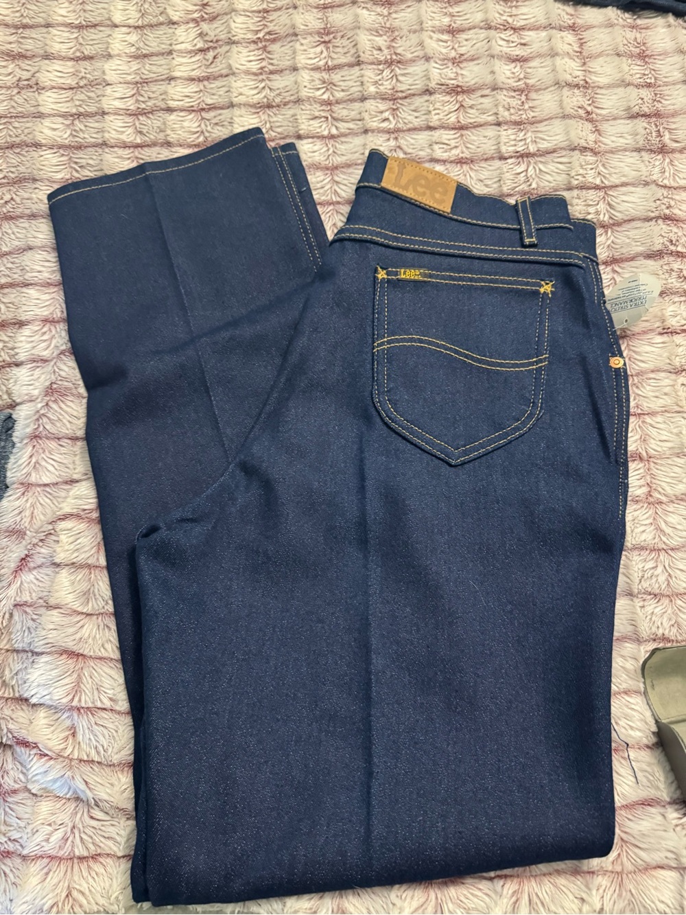 Lee Indigo Women's Straight Leg Jeans in Dark Indigo Blue super stretch
